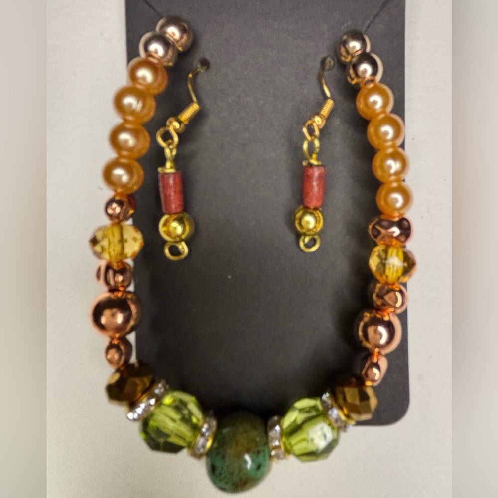 🍁Fall Bracelet and earrings set🍁